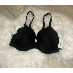 Gap Body Everyday T-Shirt Bra Lined Underwire Womens 34C Black New Nwt